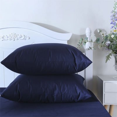 Taie d'oreiller premium confort bleu