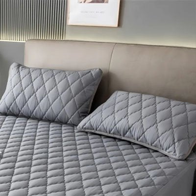Taie d'oreiller premium coton doux gris